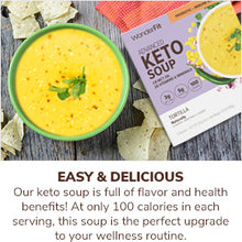 Load image into Gallery viewer, ITEM# 0060   Keto Soup + C8 MCT Oil, Tortilla, 3g Net Carbs, 100 Calories, Probiotic &amp; Immune Support (5ct)
