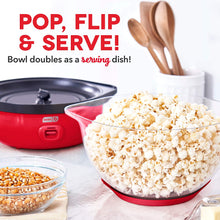 Load image into Gallery viewer, ITEM# 0111   DASH SmartStore™ Deluxe Stirring Popcorn Maker, Hot Oil Electric Popcorn Machine with Large Lid for Serving Bowl and Convenient Storage. (Watch Video)
