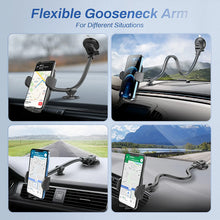 Load image into Gallery viewer, ITEM# 0095   Universal Phone Mount for Car [Gooseneck 13&quot; Long Arm] Car Phone Holder Mount Dashboard Windshield Strong Suction Cup Cell Phone Holder Car Truck for All Mobile Phones (Watch Video)
