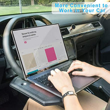 Load image into Gallery viewer, ITEM# 0044   Car, Truck Steering Wheel Tray, Desk Tables, Portable Auto Tray Only Fits Standard Steering Wheel (Watch Video)
