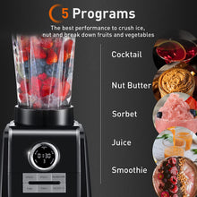 Load image into Gallery viewer, ITEM# 0030   Blender for Shakes and Smoothies with LED Screen 5 Programs 68oz Blender for Smoothies 1300W 10 Speeds Smoothie Blender (Watch Video)
