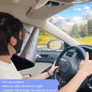 ITEM# 0033   Car Window Sun Shades Covers - Magnetic Privacy Side Sunshades Blackout Auto Camping Curtains Accessories for Sleeping and Resting (Watch Video)