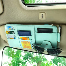 Load image into Gallery viewer, ITEM# 0035   Car Sun Visor Organizer, Auto Interior Accessories Pocket Organizers, Registration and Document Holder, Personal Belonging Storage Pouch Organizer, Interior Accessories Pocket Organizer (Watch Video)
