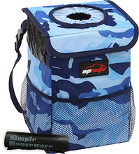 Load image into Gallery viewer, ITEM# 0049   EP Auto Waterproof Car Trash Can with Lid and Storage Pockets (Watch Video)
