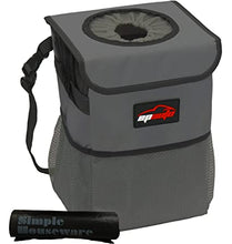 Load image into Gallery viewer, ITEM# 0049   EP Auto Waterproof Car Trash Can with Lid and Storage Pockets (Watch Video)
