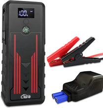 Load image into Gallery viewer, ITEM# 0028   Battery Jump Starter for Car, CTWJO 12V 600A 15000mAh Portable Jump Starter Booster with USB-C Smart Port, Compass, LCD Screen, LED Light, Travel Case (Watch Video)
