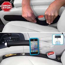 Load image into Gallery viewer, ITEM# 0053   Drop Stop - The Original Patented Car Seat Gap Filler (AS SEEN ON Shark Tank) - Set of 2 and Slide Free Pad and Light (Watch Video)
