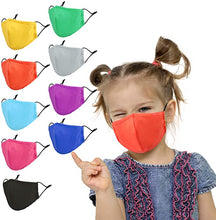 Load image into Gallery viewer, ITEM# 0015   Kids Cloth Face Masks Washable Reusable, 9 Pack Children Face Masks
