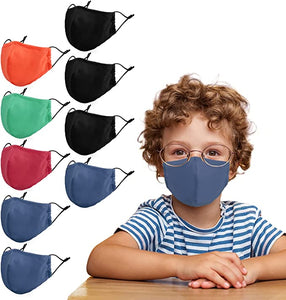 ITEM# 0015   Kids Cloth Face Masks Washable Reusable, 9 Pack Children Face Masks